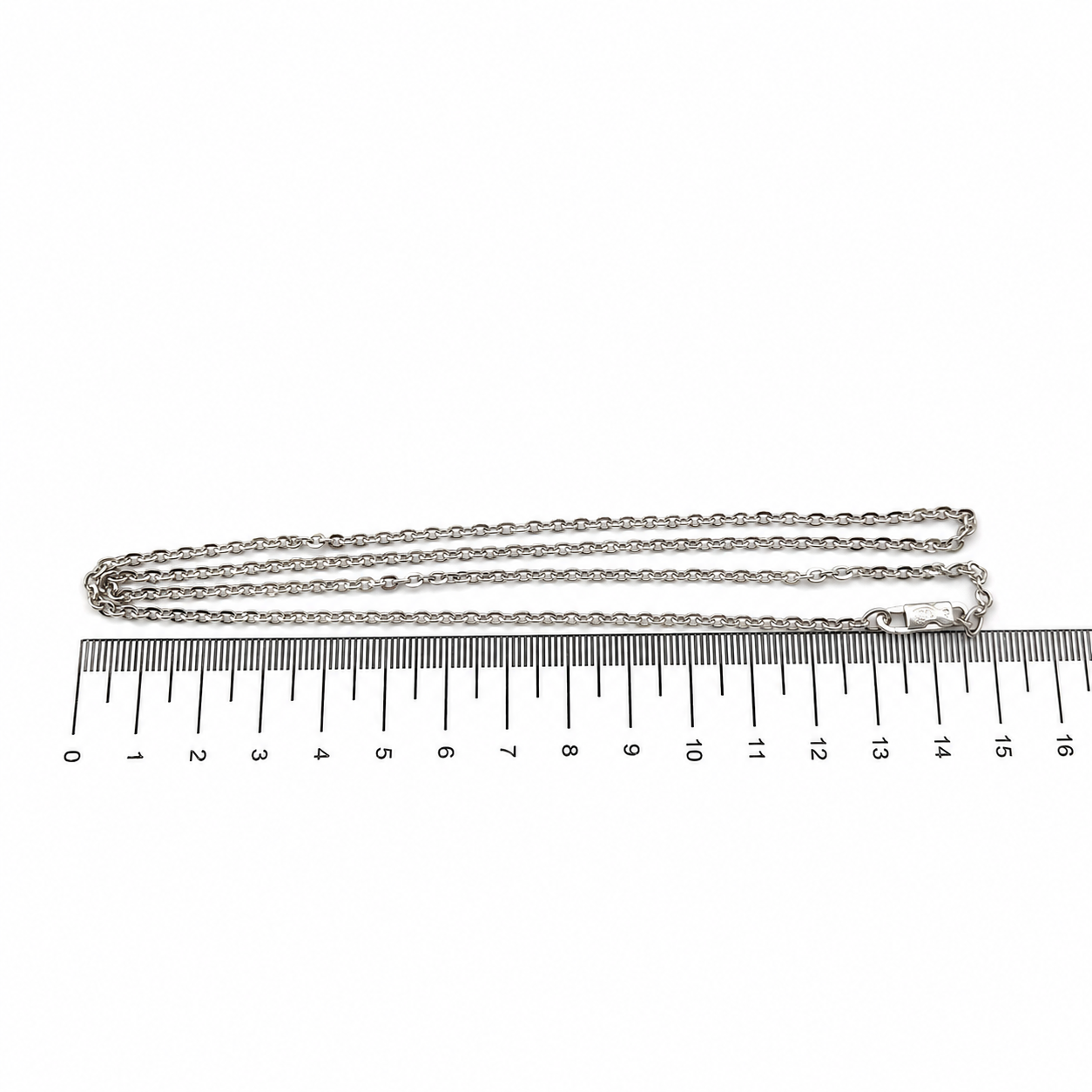 Collana - 18 carati Oro bianco - Made in Italy - Handmade