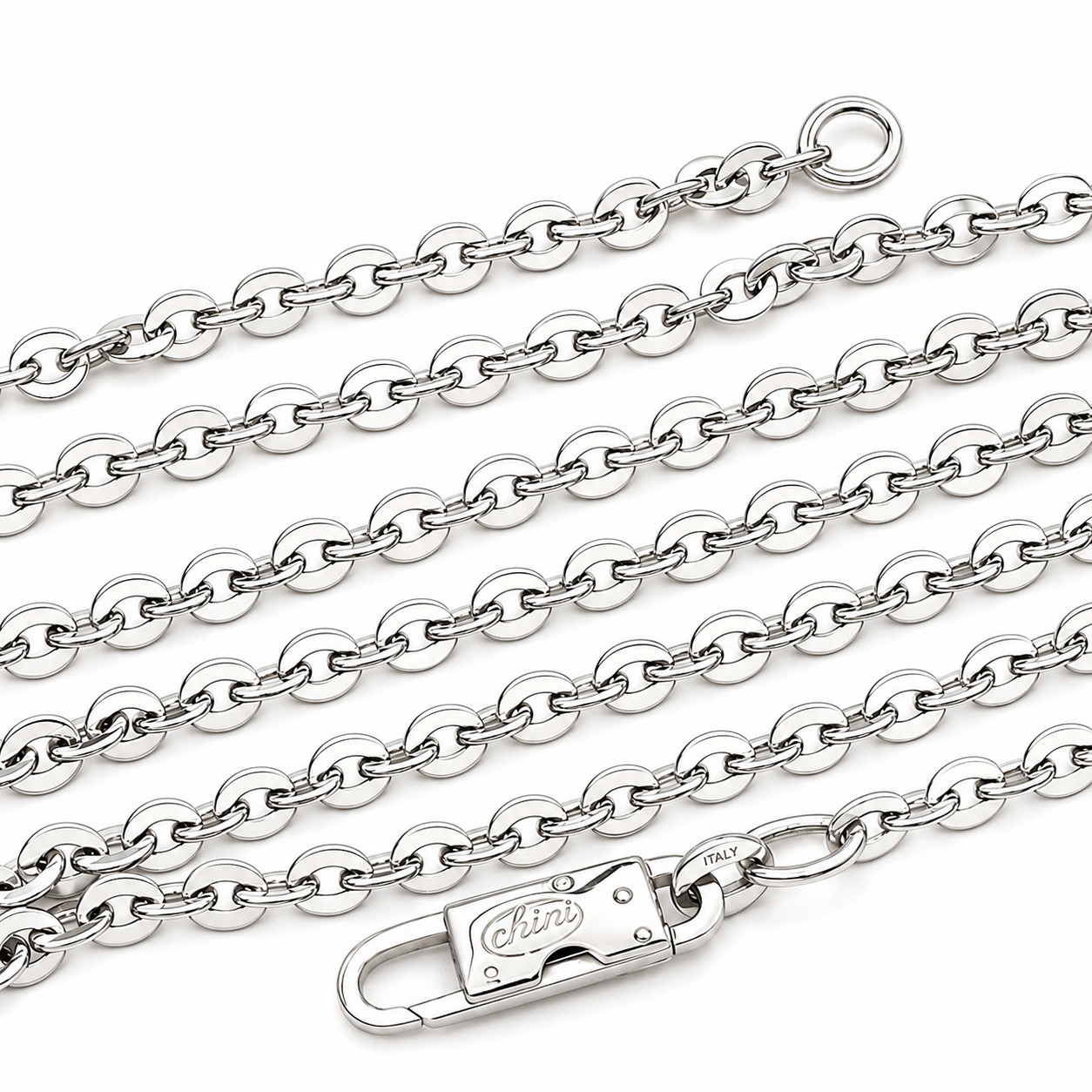 Collana - 18 carati Oro bianco - Made in Italy - Handmade