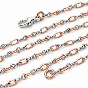 Collana - 18 carati Oro bianco, Oro rosa - Made in Italy - Handmade