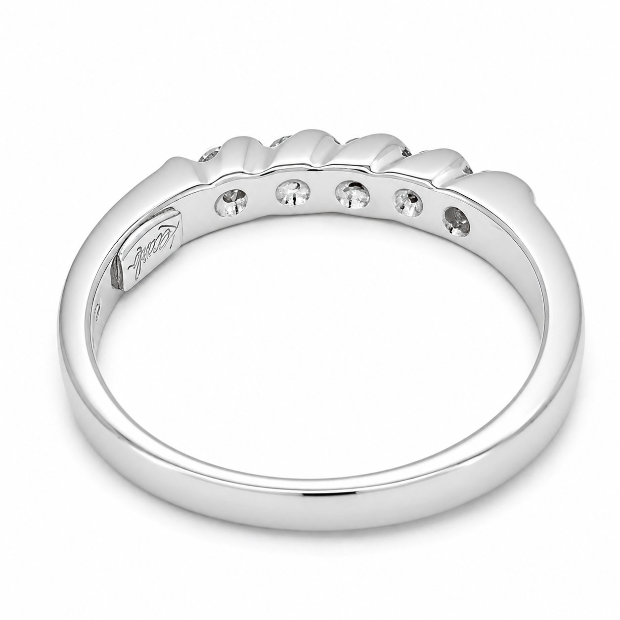 Anello - 18 carati Oro bianco - 0.20ct. tw. Diamante (Naturale) - Made in Italy - Handmade