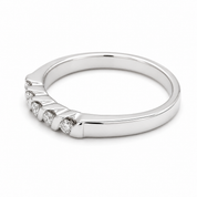 Anello - 18 carati Oro bianco - 0.20ct. tw. Diamante (Naturale) - Made in Italy - Handmade