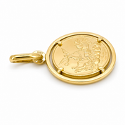 Ciondolo - 18 carati Oro giallo - Made in Italy - Handmade