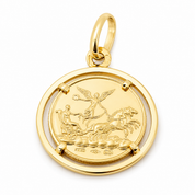 Ciondolo - 18 carati Oro giallo - Made in Italy - Handmade