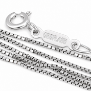 Collana con ciondolo - 18 carati Oro bianco - 1.42ct. tw. Acquamarina - Diamante - Made in Italy - Handmade