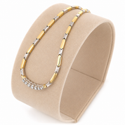 Collana - 18 carati Oro bianco, Oro giallo - 0.25ct. tw. Diamante (Naturale) - Made in Italy