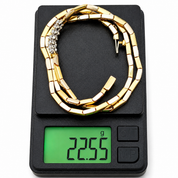Collana - 18 carati Oro bianco, Oro giallo - 0.25ct. tw. Diamante (Naturale) - Made in Italy
