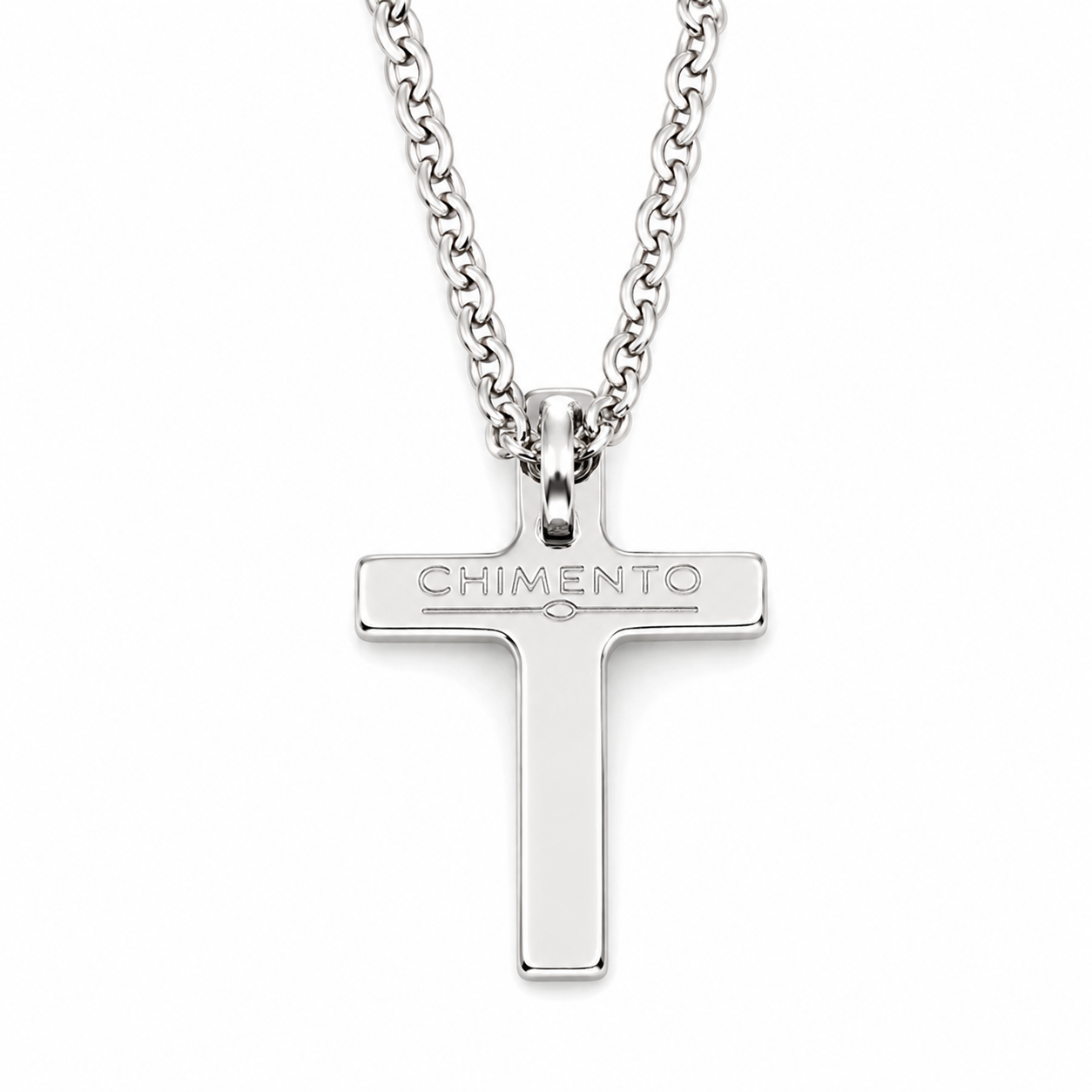 Collana con ciondolo - 18 carati Oro bianco - 0.165ct. tw. Diamante (Naturale) - Made in Italy - Handmade