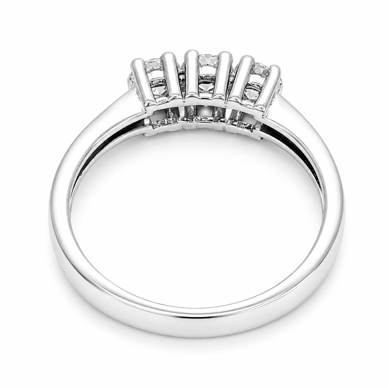 Anello - 18 carati Oro bianco - 0.75ct. tw. Diamante (Naturale)