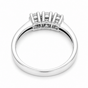 Anello - 18 carati Oro bianco - 0.75ct. tw. Diamante (Naturale)