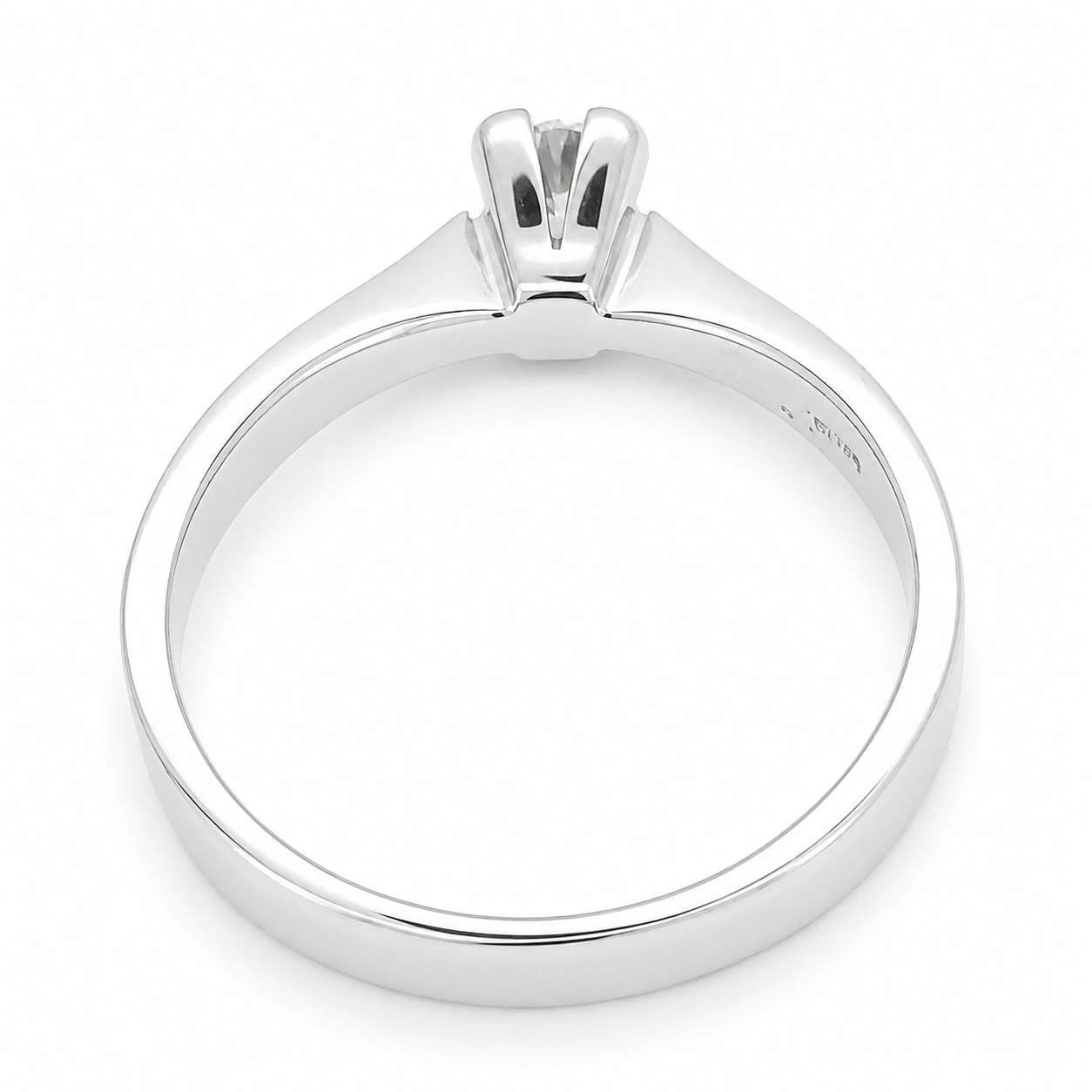 Anello - 18 carati Oro bianco - 0.18ct. tw. Diamante (Naturale)