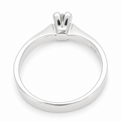 Anello - 18 carati Oro bianco - 0.18ct. tw. Diamante (Naturale)