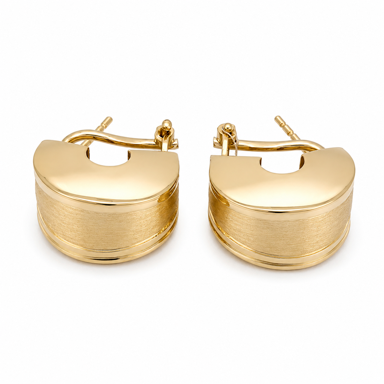 Orecchini - 18 carati Oro giallo - Made in Italy - Handmade