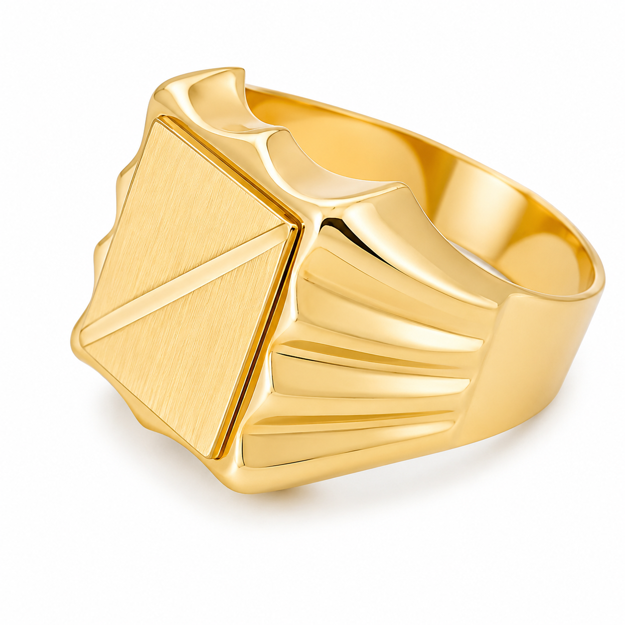 Anello - 18 carati Oro giallo - Made in Italy - Handmade