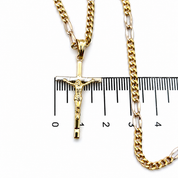Collana con ciondolo - 18 carati Oro giallo, Oro bianco - Made in Italy - Handmade