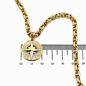 Collana con ciondolo - 18 carati Oro giallo, Oro bianco - Made in Italy - Handmade