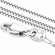 Collana con ciondolo - 18 carati Oro bianco - 0.24ct. tw. Diamante (Naturale) - Made in Italy - Handmade