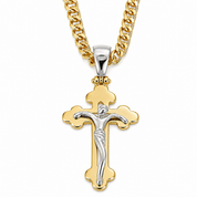 Collana con ciondolo - 18 carati Oro giallo, Oro bianco - Made in Italy - Handmade