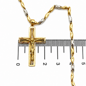 Collana con ciondolo - 18 carati Oro giallo, Oro bianco - Made in Italy - Handmade