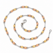 Collana - 18 carati Oro giallo, Oro bianco, Oro rosa - Made in Italy - Handmade