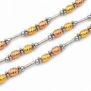 Collana - 18 carati Oro giallo, Oro bianco, Oro rosa - Made in Italy - Handmade