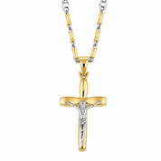 Collana con ciondolo - 18 carati Oro giallo, Oro bianco - Made in Italy - Handmade