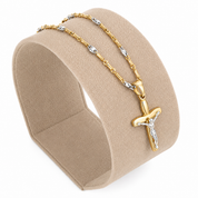 Collana con ciondolo - 18 carati Oro giallo, Oro bianco - Made in Italy - Handmade