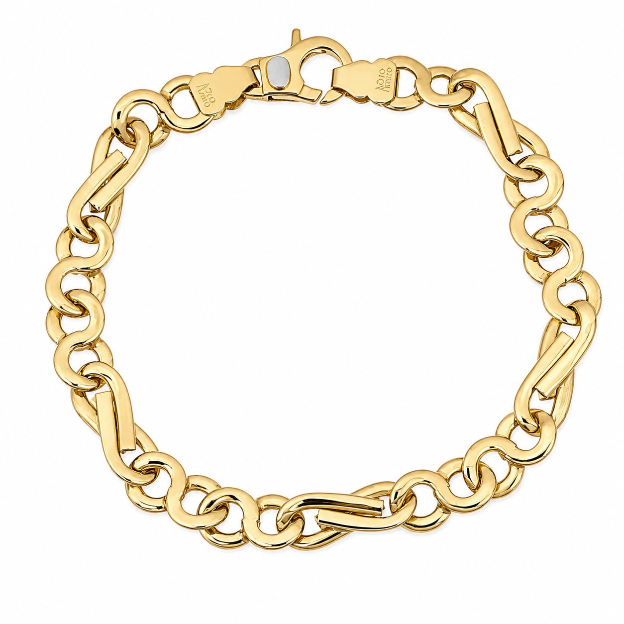Bracciale - 18 carati Oro giallo - Made in Italy - Handmade