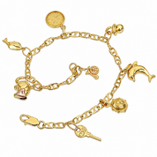 Bracciale - 18 carati Oro giallo - Made in Italy - Handmade