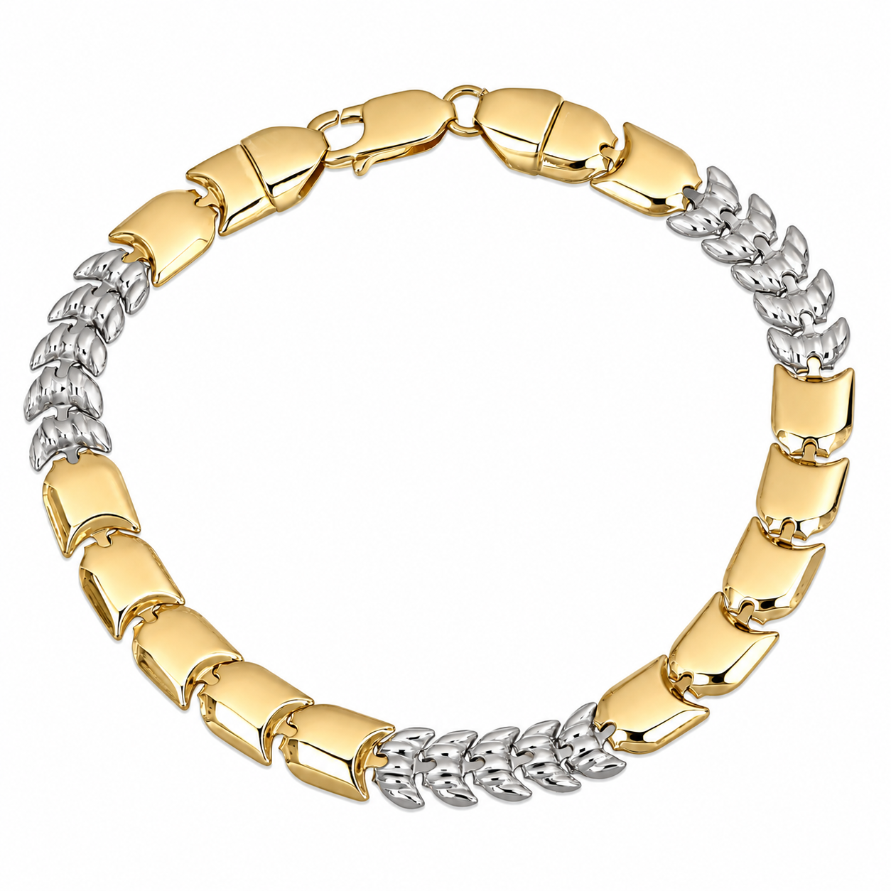 Bracciale - 18 carati Oro giallo, Oro bianco - Made in Italy - Handmade