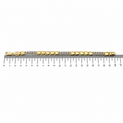 Bracciale - 18 carati Oro giallo, Oro bianco - Made in Italy - Handmade