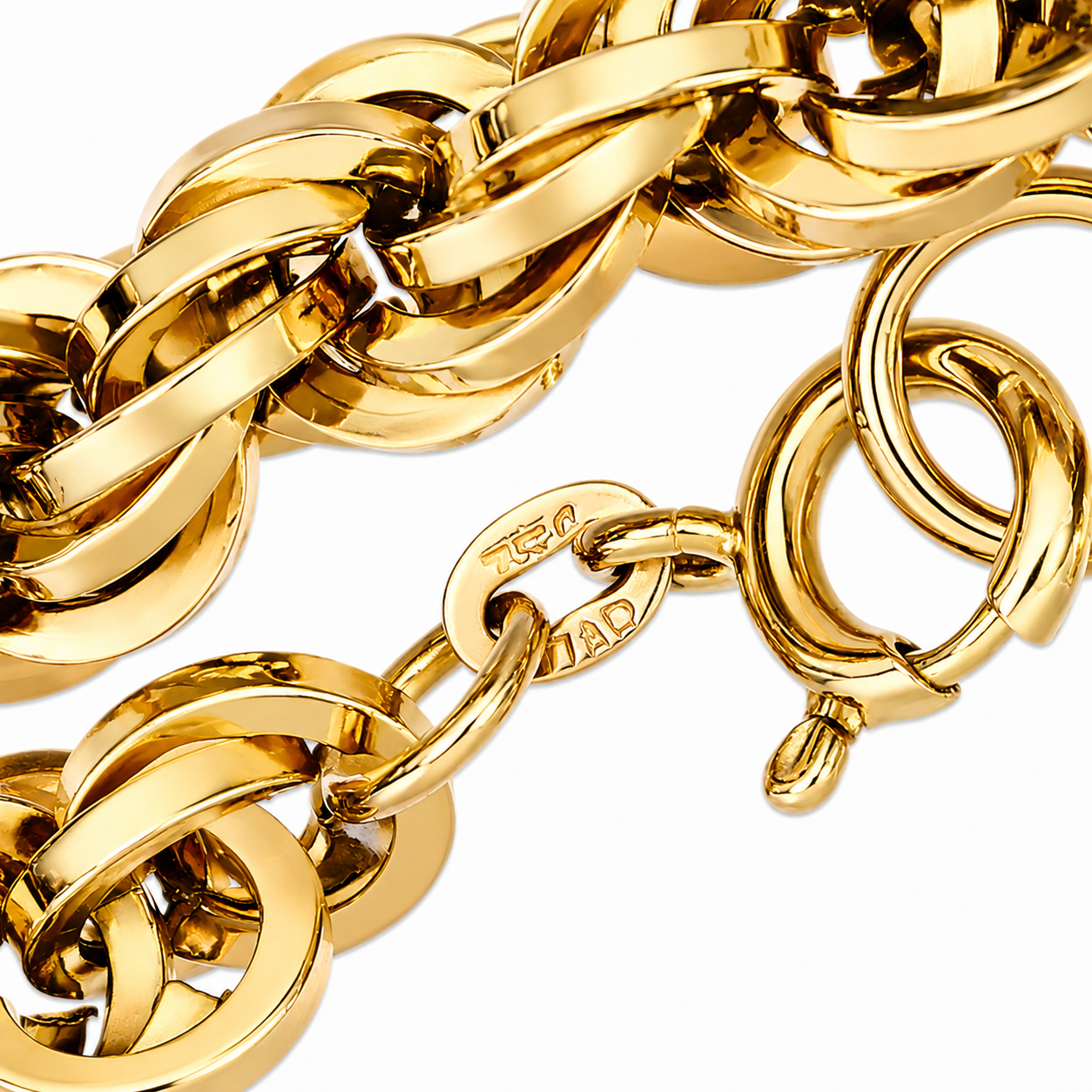 Bracciale - 18 carati Oro giallo - Made in Italy - Handmade