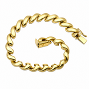 Bracciale - 18 carati Oro giallo - Made in Italy - Handmade