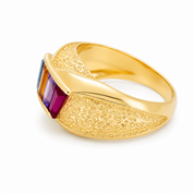 Anello - 18 carati Oro giallo - Made in Italy - Handmade