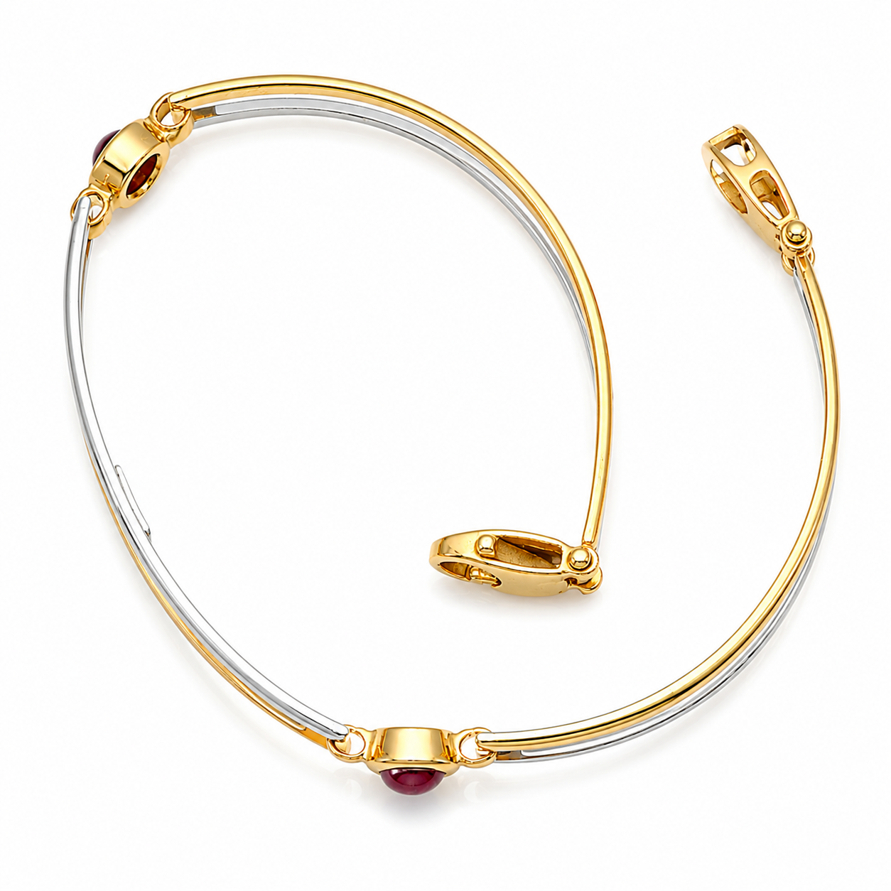 Bracciale - 18 carati Oro giallo, Oro bianco - Made inItaly - Handmade