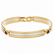 Bracciale - 18 carati Oro giallo, Oro bianco - Made inItaly - Handmade