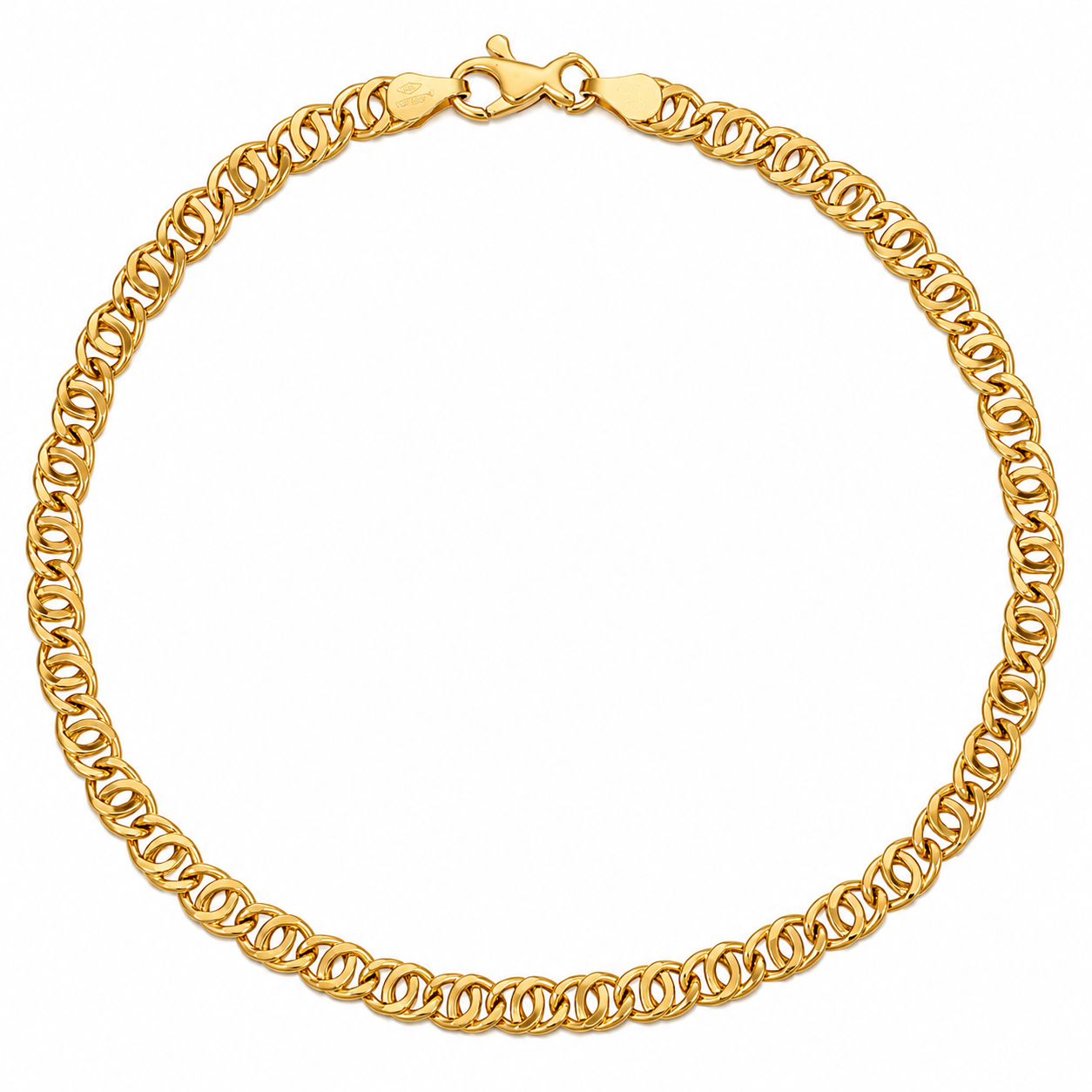 Bracciale - 18 carati Oro giallo - Made in Italy - Handmade