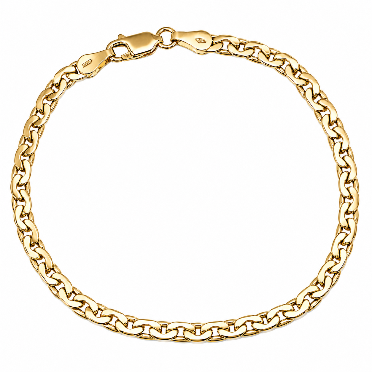 Bracciale - 18 carati Oro giallo - Made in Italy - Handmade