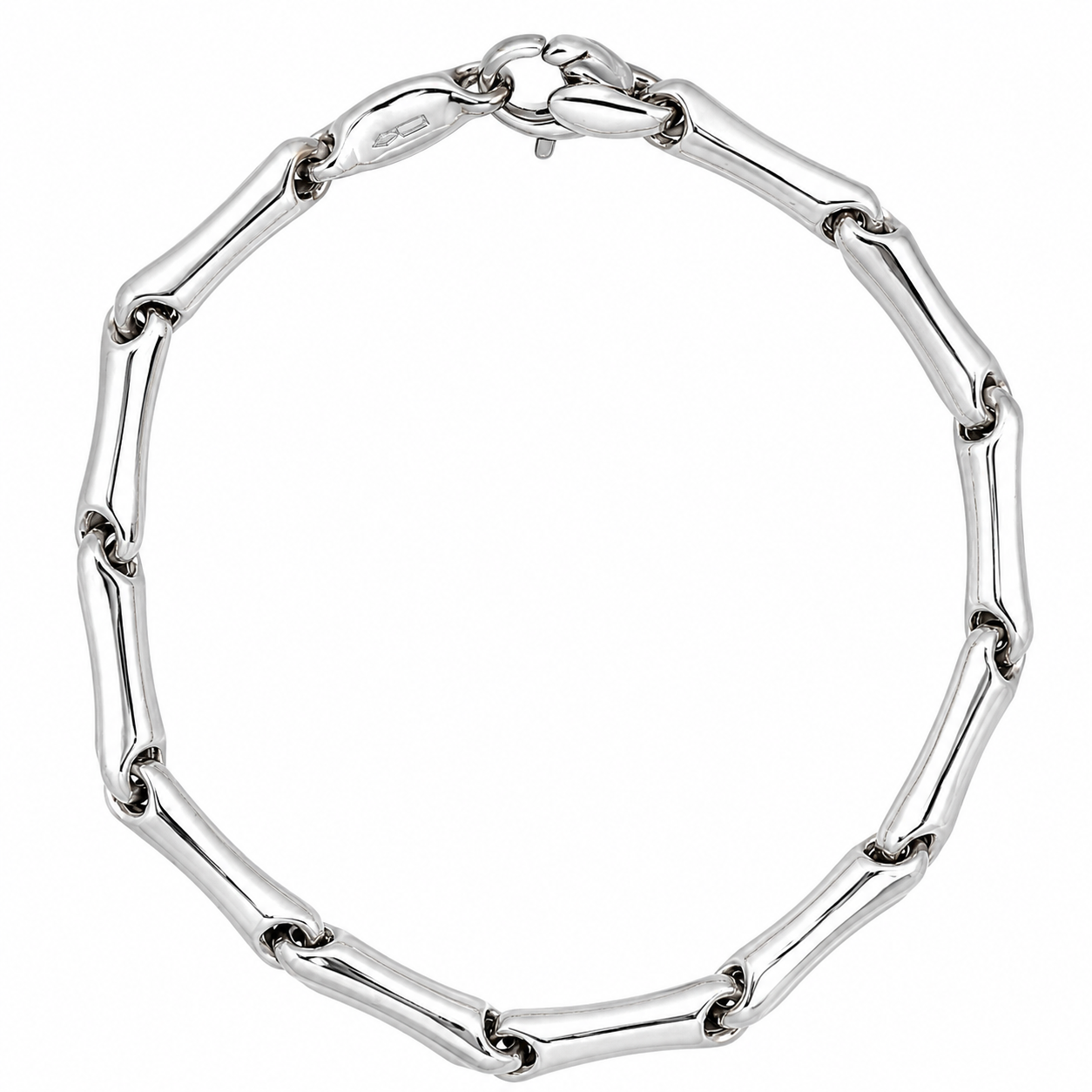 Bracciale - 18 carati Oro bianco - Made in Italy - Handmade