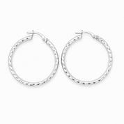 Orecchini - 18 carati Oro bianco - Made in Italy - Handmade