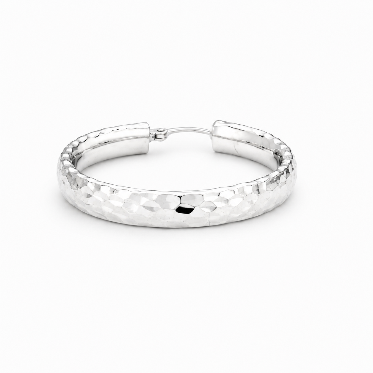 Orecchini - 18 carati Oro bianco - Made in Italy - Handmade