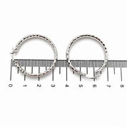 Orecchini - 18 carati Oro bianco - Made in Italy - Handmade