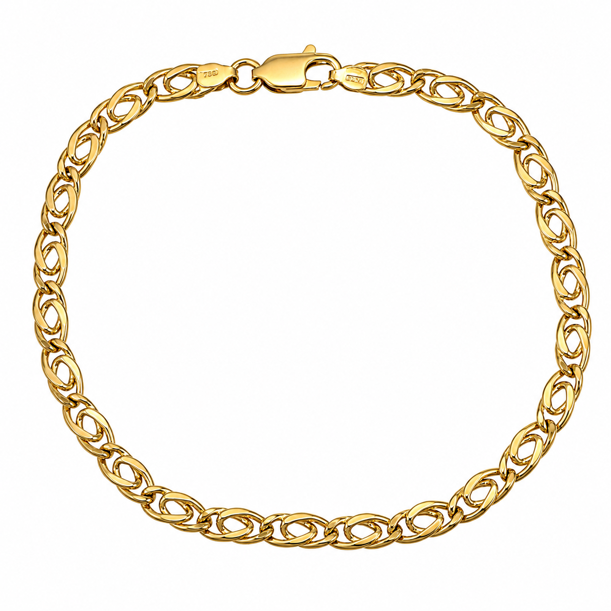 Bracciale - 18 carati Oro giallo - Made in Italy - Handmade