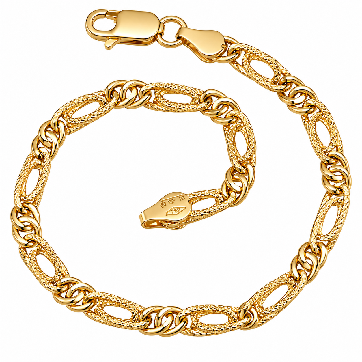 Bracciale - 18 carati Oro giallo - Made in Italy - Handmade