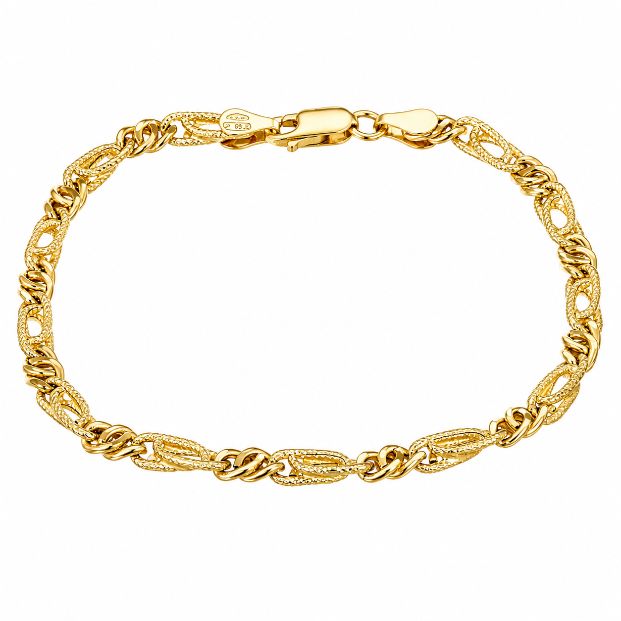 Bracciale - 18 carati Oro giallo - Made in Italy - Handmade