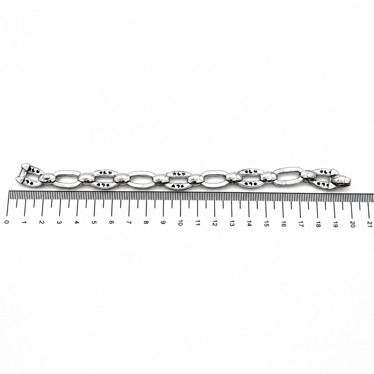 Bracciale - 18 carati Oro bianco - Made in Italy -Handmade