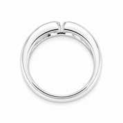 Anello - 18 carati Oro bianco - 0.10ct. tw. Diamante (Naturale) - Made in Italy -Handmade