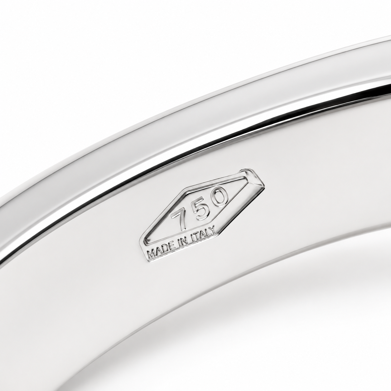 Anello - 18 carati Oro bianco - 0.08ct. tw. Diamante (Naturale) - Made in Italy -Handmade