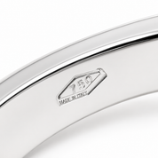Anello - 18 carati Oro bianco - 0.08ct. tw. Diamante (Naturale) - Made in Italy -Handmade