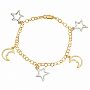 Bracciale - 18 carati Oro giallo, Oro bianco - Made in Italy -Handmade