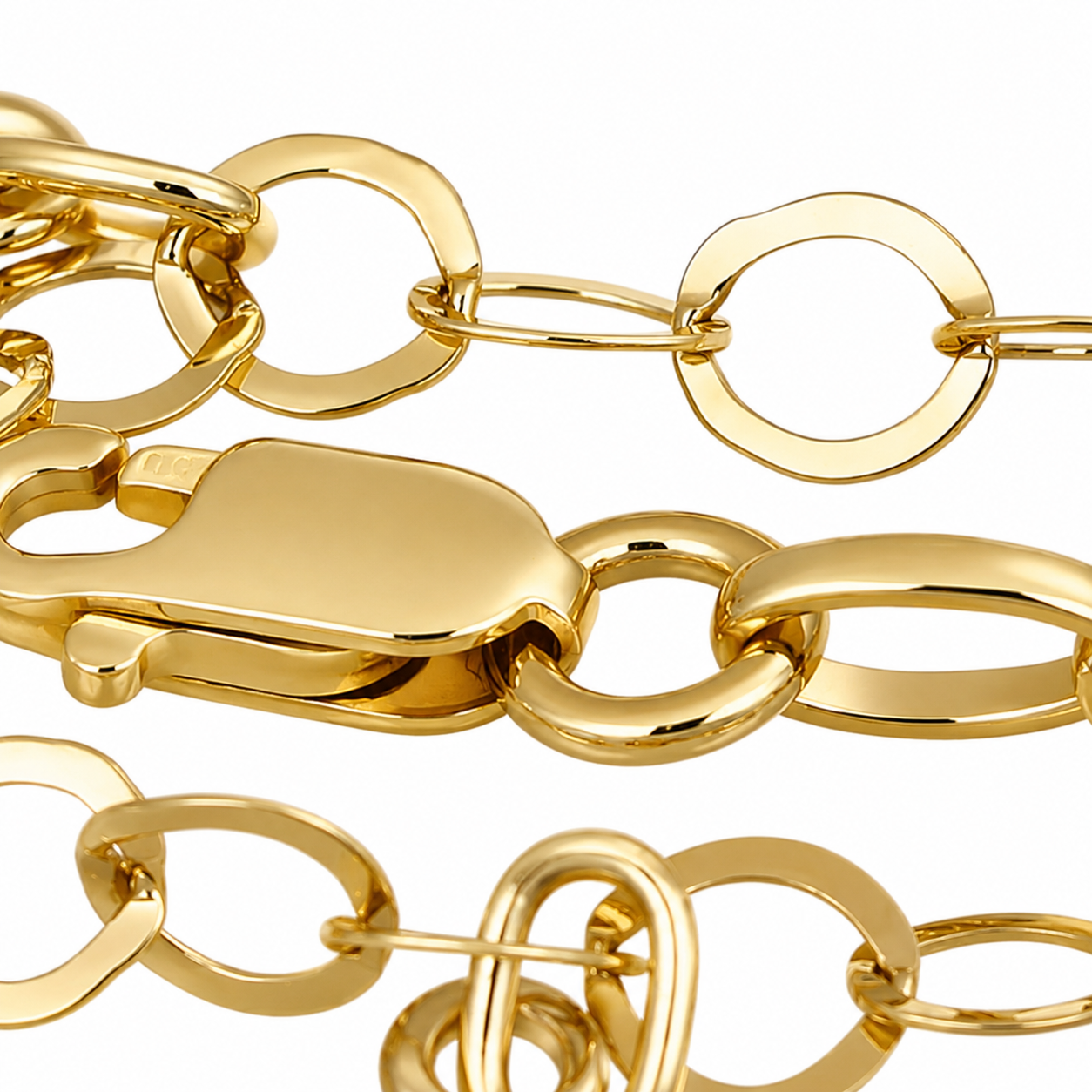 Bracciale - 18 carati Oro giallo, Oro bianco - Made in Italy -Handmade